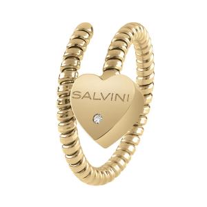 Anello Semirigido con ciondolo cuore Salvini in oro giallo e diamante MINIMAL POP 20084323