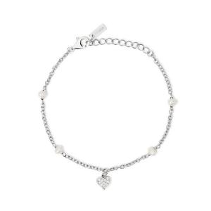 Bracciale Donna Mabina in Argento Cuore con zirconi e Perle 533998 - gallery