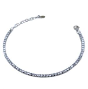 Bracciale Tennis da Donna in Argento con zirconi bianchi