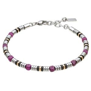 Bracciale Zancan da uomo acciaio a sfere UHB 134