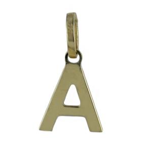 Ciondolo lettera iniziale alfabeto in oro giallo