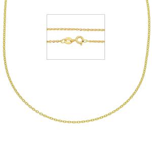 Collana catena maglia rolo da Donna in oro giallo 45cm media - gallery