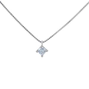 Collana con ciondolo Diamante punto luce piccolo 0.14 ct - gallery