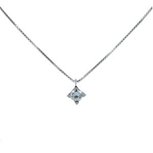 Collana con ciondolo punto luce medio Diamante 0.38 ct - gallery