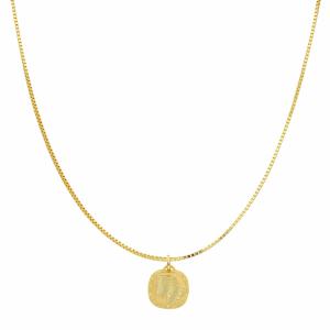 Collana con ciondolo segno zodiacale Ariete in oro giallo - gallery