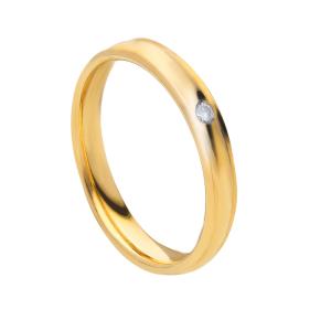 Fede Unoaerre Brillanti Promesse Orion SLIM con diamante in oro giallo