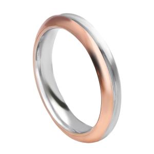 Fede Unoaerre Eterna collezione fedi 9.0 in oro Bianco e rosa 