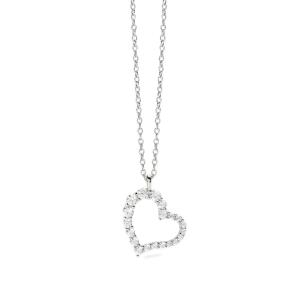 Girocollo Mabina in argento con Cuore di zirconi 553760 - gallery