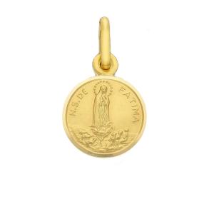 Medaglia Madonna di Fatima in oro giallo 11 mm - gallery