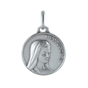 Medaglia Madonna di Medjugorje in argento 12 mm - gallery