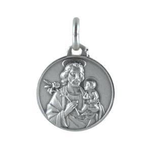 Medaglia San Giuseppe in argento 12 mm
