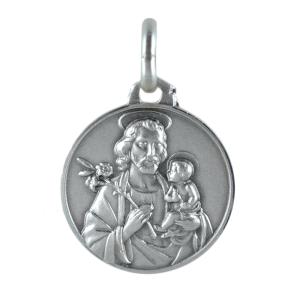 Medaglia San Giuseppe in argento 16 mm