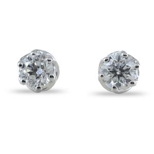 orecchini punto luce Medio con diamanti 0.28 ct Salvini gioielli collezione Lavinia - gallery