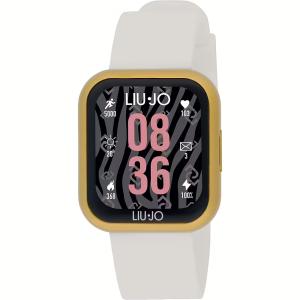 Orologio Smartwatch unisex Liujo Voice Mini Gold e Crema SWLJ 141 - gallery