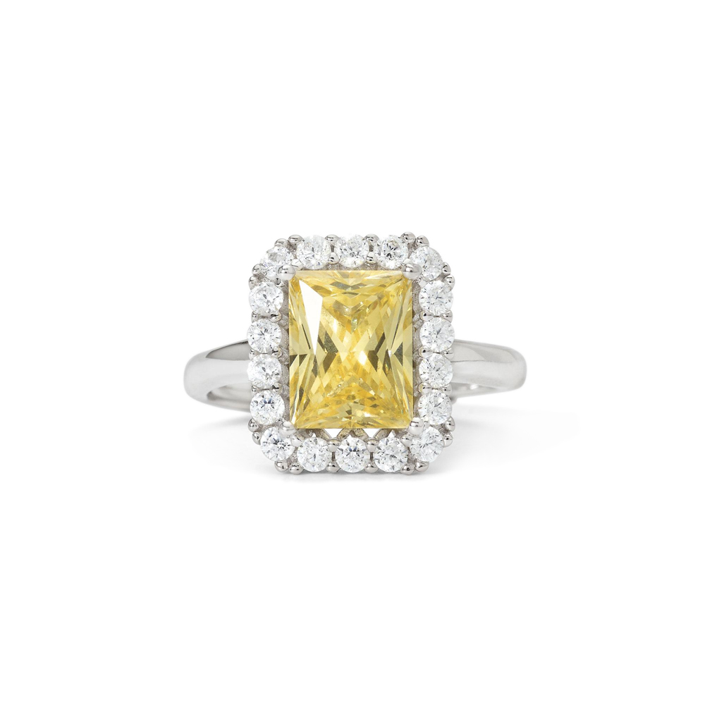 Anello Mabina Donna in argento con zircone giallo 523366