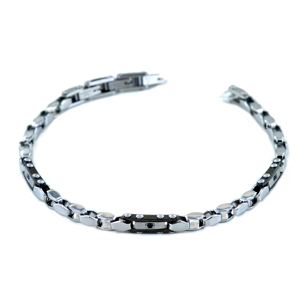 Bracciale da uomo 2Jewels acciaio e PVD nero 232601