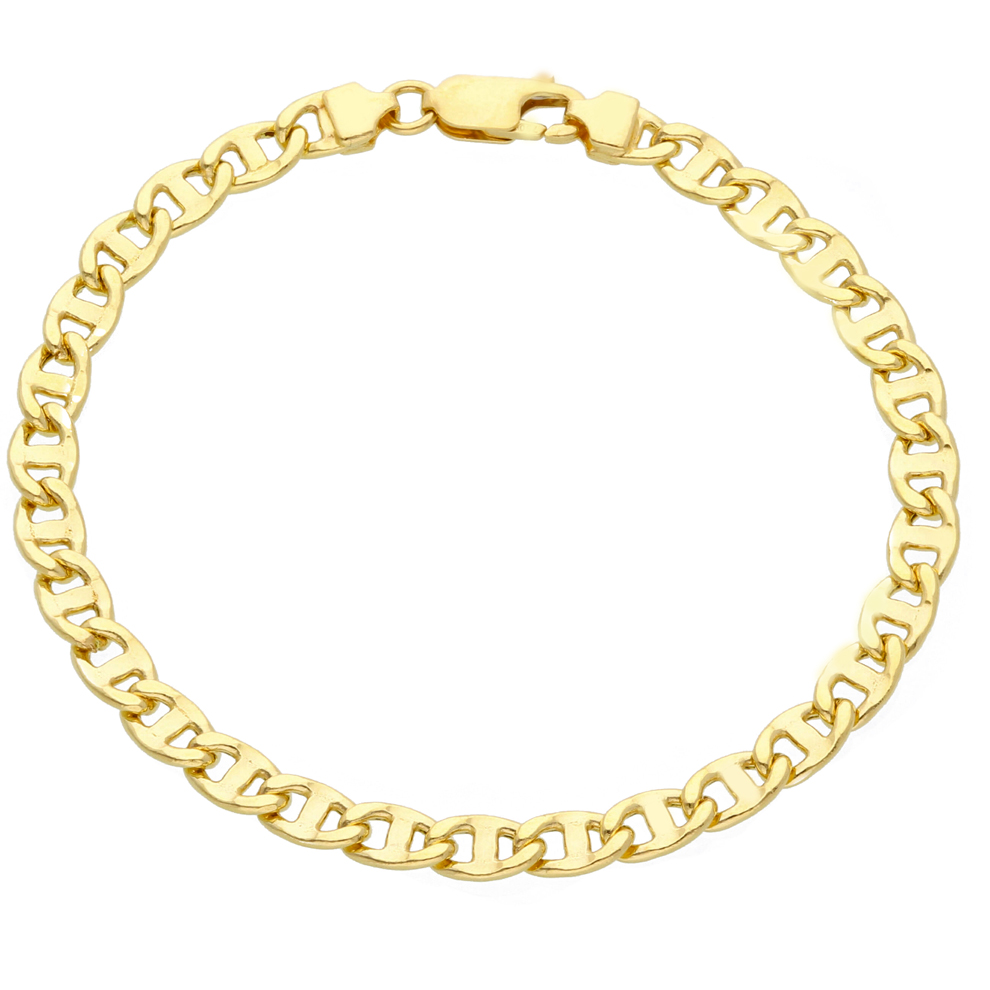 Bracciale da uomo medio in oro 20 cm traversino oreficeria aretina