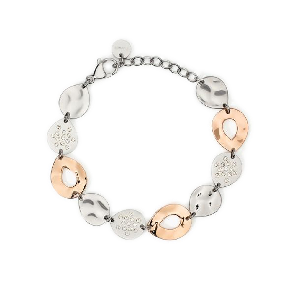 Bracciale Donna 2Jewels in acciaio rose e silver con cristalli  232540