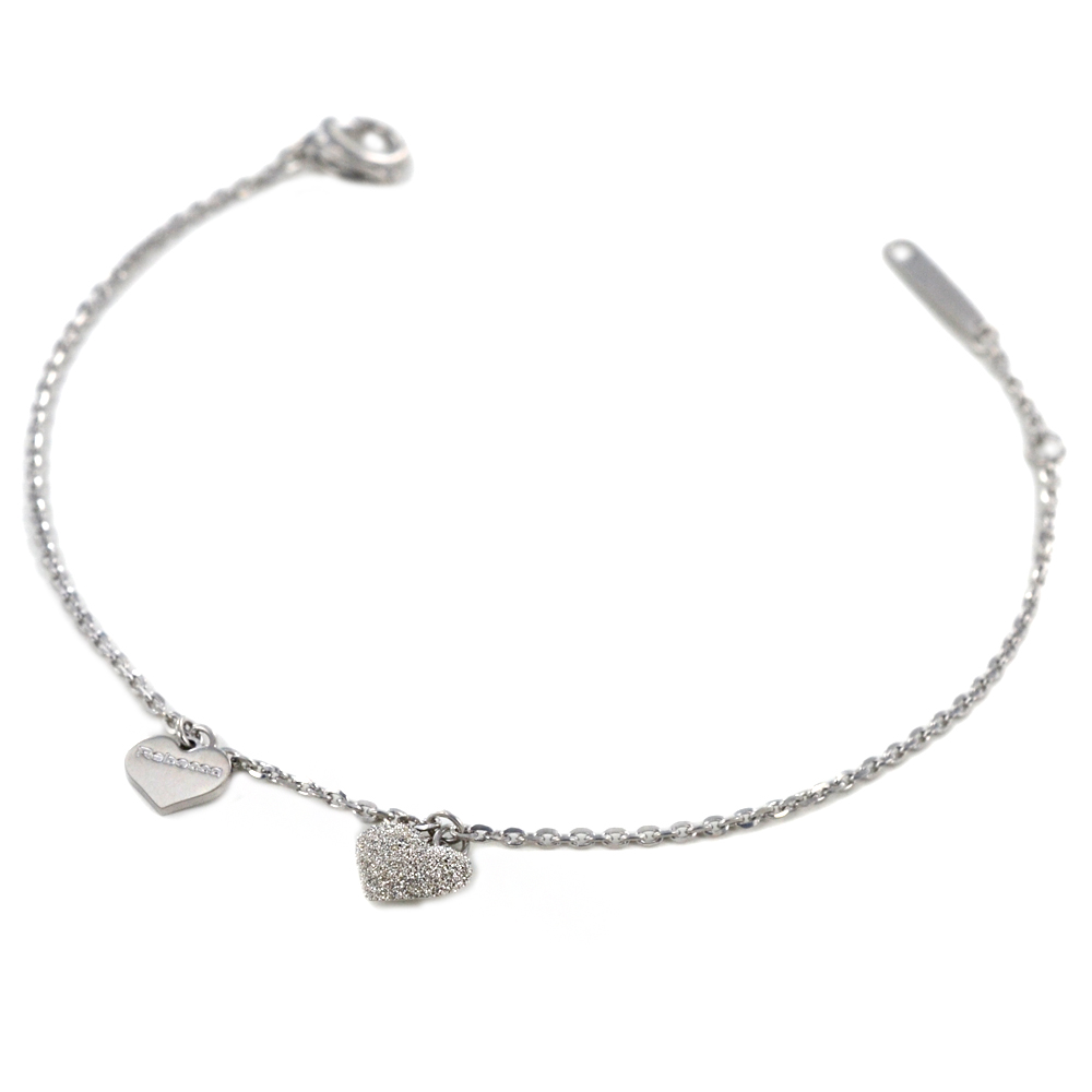 Bracciale in Argento gioielli Rebecca Jolie con cuore 