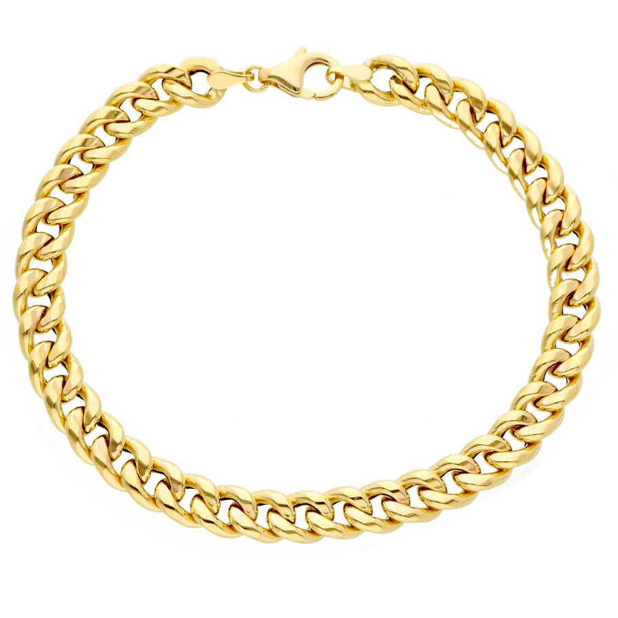 Bracciale in oro da uomo Groumette 19 cm 