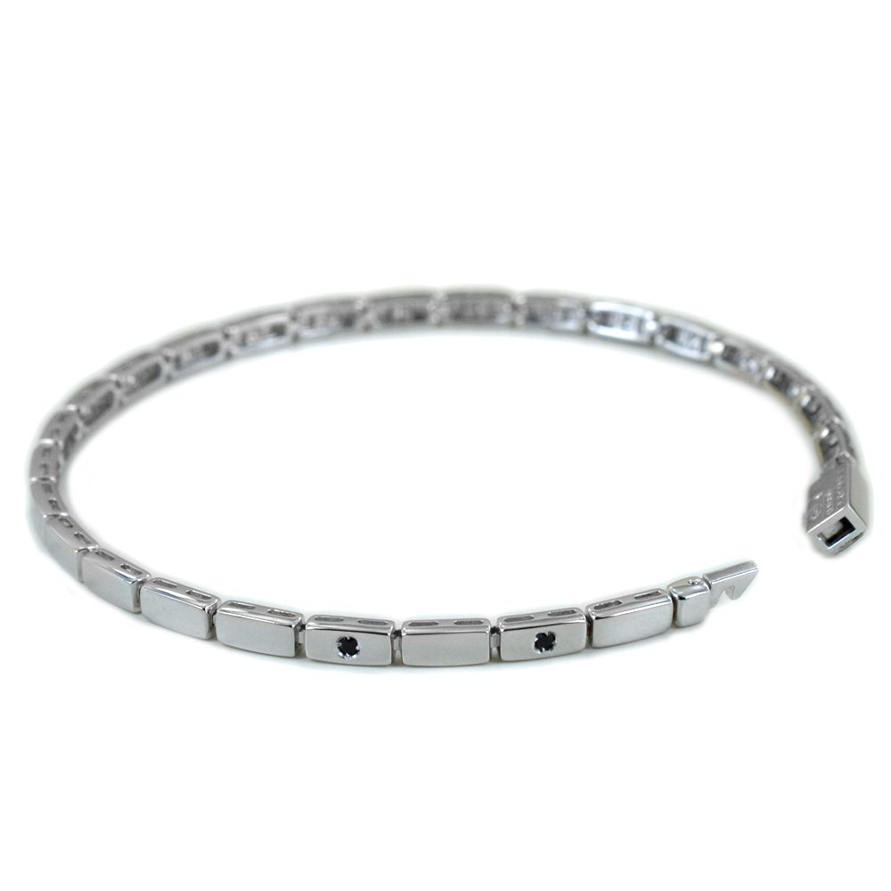 Bracciale Zancan da uomo con targa in argento ESB 344