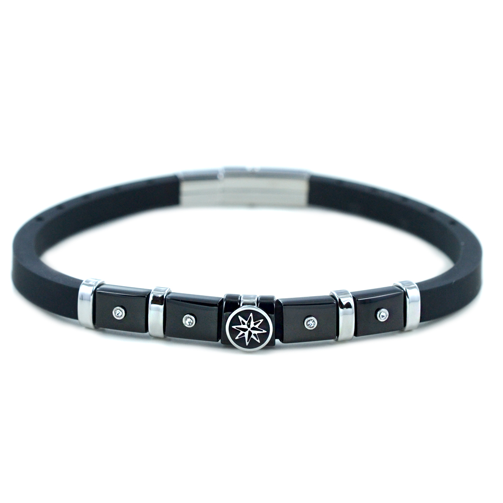 Bracciale Zancan da uomo in acciaio EHB 412