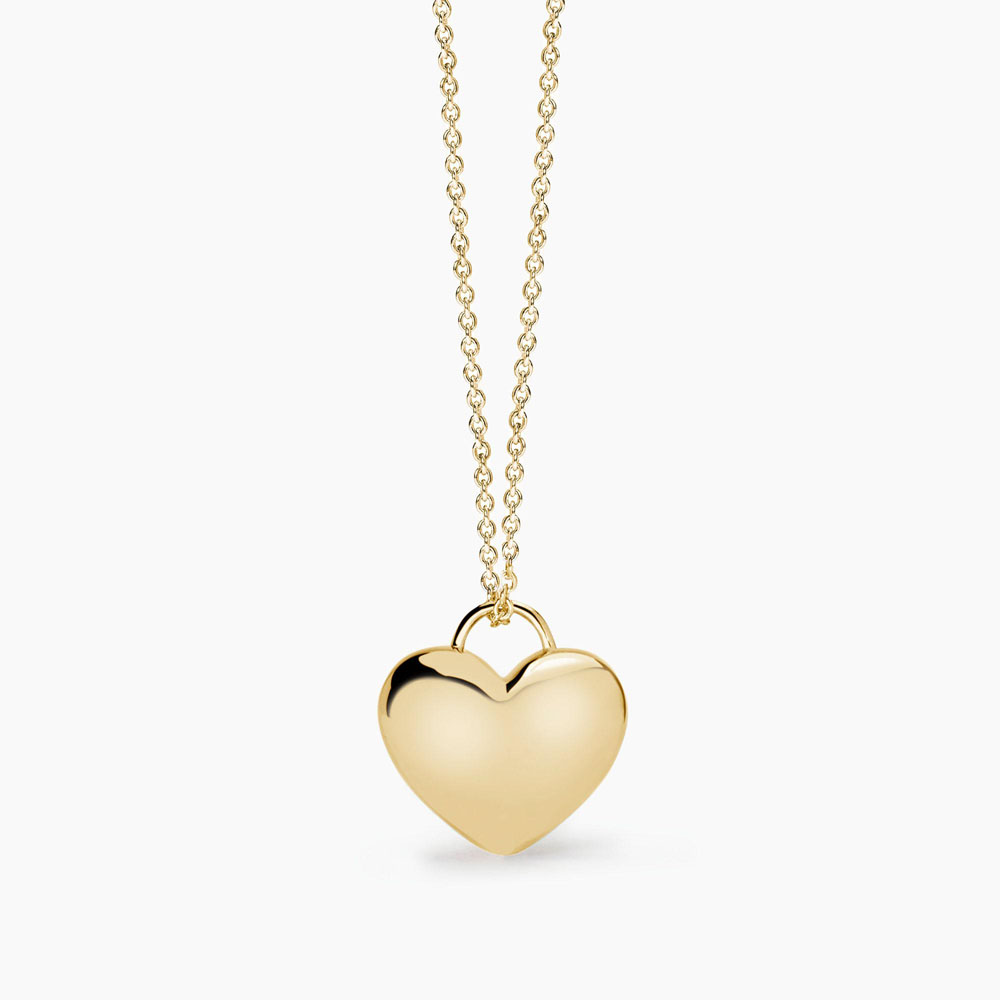 Collana Mabina in argento placcato oro con ciondolo cuore 553746