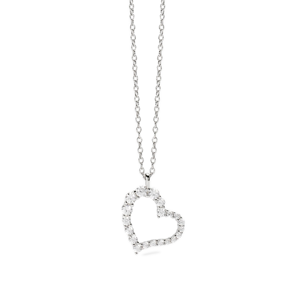 Girocollo Mabina in argento con Cuore di zirconi 553760