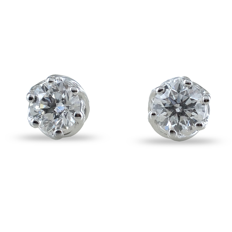 orecchini punto luce Medio con diamanti 0.28 ct Salvini gioielli collezione Lavinia