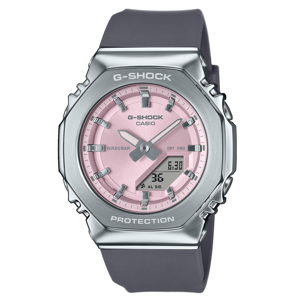 Orologio Casio da uomo collezione G-SHOCK quadrante rosa GM-S2110-4AER 