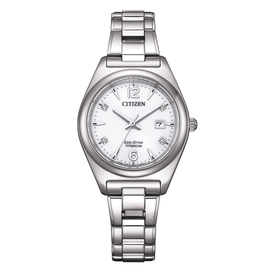 Orologio donna Citizen Lady Super Titanio al platino diamanti EW2601-81A