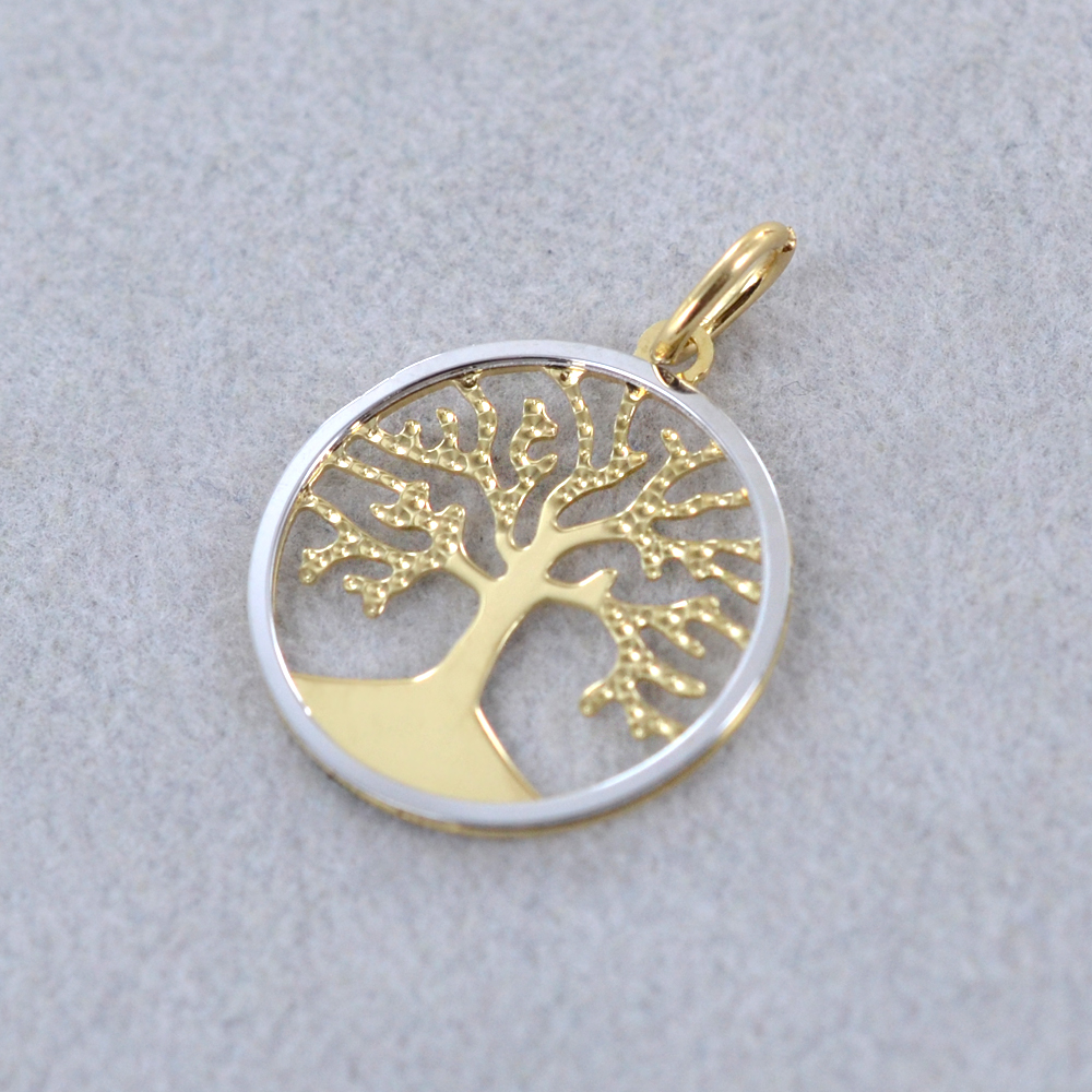 Collana con Ciondolo Albero della Vita Oro 18 Carati